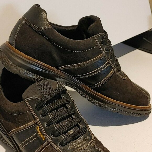 Dockers Oxford Shoe Men's Size 8 Brown Leather/Suede Casual Shoe Lace Up - Picture 3 of 10